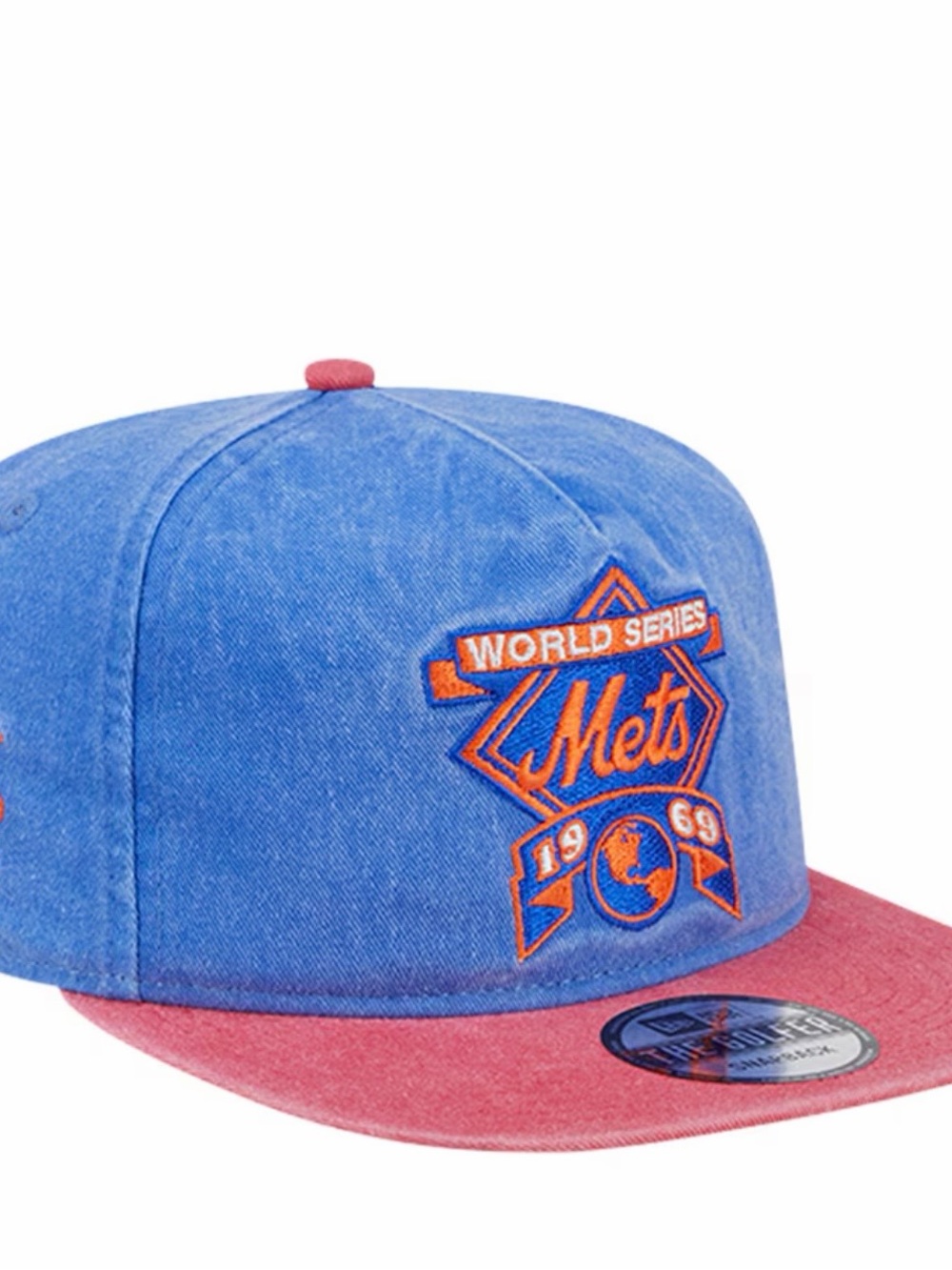 New York Mets New Era 1969 MLB World Series Pigment Dye Golfer Snapback Hat